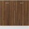 vidaXL - Gootsteenkast - 80x46x81,5 - cm - bewerkt - hout - bruineikenkleurig