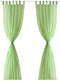 vidaXL - Gordijn - Appelgroen - 140x175 - cm - (2 - stuks)