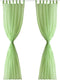 vidaXL - Gordijn - Appelgroen - 140x225 - cm - (2 - stuks)