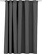 vidaXL - Gordijn - linnen-look - verduisterend - haken - 290x245 - cm - antraciet