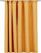 vidaXL - Gordijn - linnen-look - verduisterend - met - haken - 290x245 - cm - geel