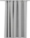 vidaXL - Gordijn - linnen-look - verduisterend - met - haken - 290x245 - cm - grijs