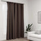 vidaXL - Gordijn - linnen-look - verduisterend - met - haken - 290x245 - cm - taupe