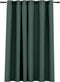 vidaXL - Gordijn - linnen-look - verduisterend - met - ogen - 290x245 - cm - groen