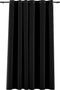 vidaXL - Gordijn - linnen-look - verduisterend - met - ogen - 290x245 - cm - antraciet