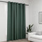 vidaXL - Gordijn - linnen-look - verduisterend - met - ogen - 290x245 - cm - groen