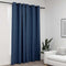 vidaXL - Gordijn - linnen-look - verduisterend - met - ogen - 290x245 - cm - blauw