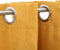 vidaXL - Gordijn - linnen-look - verduisterend - met - ogen - 290x245 - cm - geel