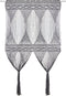 vidaXL - Gordijn - macramé - 140x240 - cm - katoen - antraciet