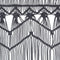 vidaXL - Gordijn - macramé - 140x240 - cm - katoen - antraciet