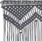 vidaXL - Gordijn - macramé - 140x240 - cm - katoen - antraciet