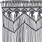 vidaXL - Gordijn - macramé - 140x240 - cm - katoen - antraciet
