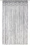 vidaXL - Gordijn - macramé - 140x240 - cm - katoen - antraciet