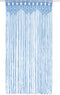 vidaXL - Gordijn - macramé - 140x240 - cm - katoen - blauw