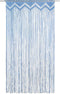 vidaXL - Gordijn - macramé - 140x240 - cm - katoen - blauw
