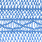 vidaXL - Gordijn - macramé - 140x240 - cm - katoen - blauw
