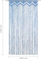 vidaXL - Gordijn - macramé - 140x240 - cm - katoen - blauw