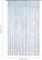 vidaXL - Gordijn - macramé - 140x240 - cm - katoen - blauw