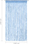 vidaXL - Gordijn - macramé - 140x240 - cm - katoen - blauw