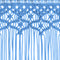 vidaXL - Gordijn - macramé - 140x240 - cm - katoen - blauw