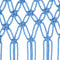 vidaXL - Gordijn - macramé - 140x240 - cm - katoen - blauw