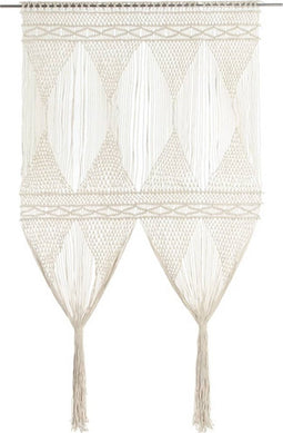 vidaXL - Gordijn - macramé - 140x240 - cm - katoen