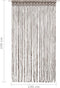 vidaXL - Gordijn - macramé - 140x240 - cm - katoen - taupe
