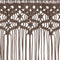 vidaXL - Gordijn - macramé - 140x240 - cm - katoen - taupe