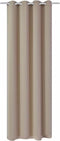 vidaXL - Gordijn - met - metalen - ringen - verduisterend - 270x245 - crème