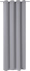 vidaXL - Gordijn - met - metalen - ringen - verduisterend - 270x245 - grijs