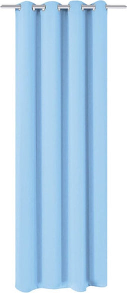 vidaXL - Gordijn - met - metalen - ringen - verduisterend - 270x245 - turquoise