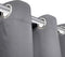 vidaXL - Gordijn - met - metalen - ringen - verduisterend - 270x245 - grijs