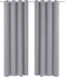 vidaXL - Gordijn - met - metalen - ringen - verduisterend - 270x245 - grijs