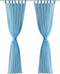 vidaXL - Gordijn - Turquoise - 140x225 - cm - (2 - stuks)
