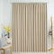 vidaXL - Gordijn - verduisterend - met - haken - 290x245 - cm - beige