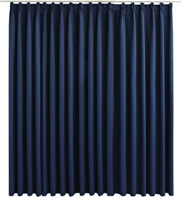 vidaXL - Gordijn - verduisterend - met - haken - 290x245 - cm - blauw