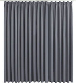 vidaXL - Gordijn - verduisterend - met - haken - 290x245 - cm - grijs