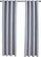 vidaXL - Gordijn - verduisterend - met - metalen - ringen - 2 - st - 140x245 - cm - grijs