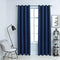 vidaXL - Gordijn - verduisterend - met - metalen - ringen - 2 - st - 140x245 - cm - blauw