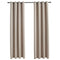 vidaXL - Gordijn - verduisterend - met - metalen - ringen - 2 - st - 140x225 - cm - beige