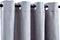 vidaXL - Gordijn - verduisterend - met - metalen - ringen - 2 - st - 140x245 - cm - grijs