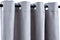 vidaXL - Gordijn - verduisterend - met - metalen - ringen - 2 - st - 140x175 - cm - grijs