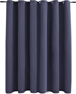 vidaXL - Gordijn - verduisterend - met - metalen - ringen - 290x245 - cm - antraciet