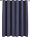 vidaXL - Gordijn - verduisterend - met - metalen - ringen - 290x245 - cm - antraciet