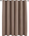 vidaXL - Gordijn - verduisterend - met - metalen - ringen - 290x245 - cm - taupe