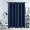 vidaXL - Gordijn - verduisterend - met - metalen - ringen - 290x245 - cm - blauw