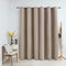 vidaXL - Gordijn - verduisterend - met - metalen - ringen - 290x245 - cm - beige