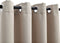 vidaXL - Gordijn - verduisterend - met - metalen - ringen - 290x245 - cm - beige
