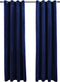 vidaXL - Gordijn - verduisterend - met - ringen - 2 - st - 140x175 - cm - fluweel - blauw