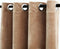 vidaXL - Gordijn - verduisterend - met - ringen - 2 - st - 140x225 - cm - fluweel - beige